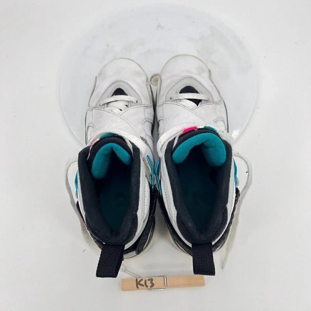 Nike Air Jordan 8 Retro Youth Size 7.5 Women 9 305368-113 South Beach Shoes